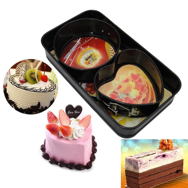Set Round Heart Rectangle Cake Baking Mold