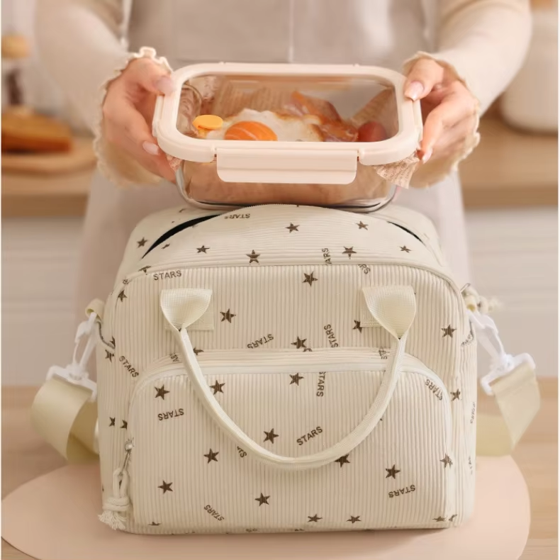 Lunch Bag Leopard Print Waterproof Eco-friendly Fashionable Cooler Bag