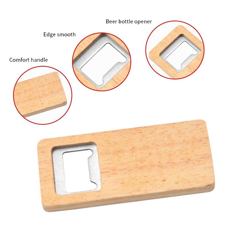1 Pack Wooden Beer Bottle Opener Wooden Handle Tarkscrefigne Opener