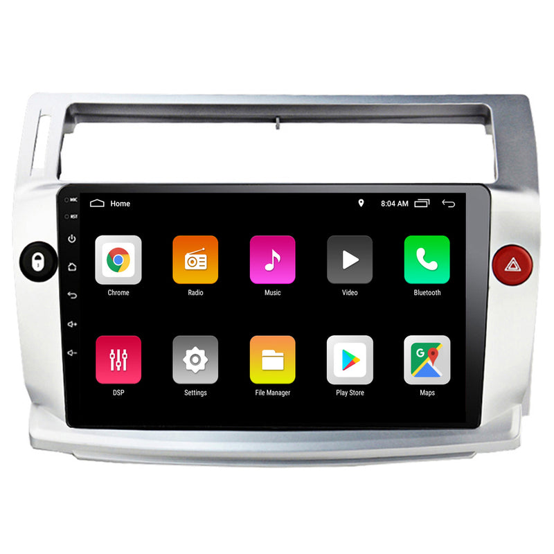 RoverOne Car Stereo Radio Bluetooth CarPlay GPS Navigation for Citroen C4 C-Triomphe C-Quatre 2004 - 2014