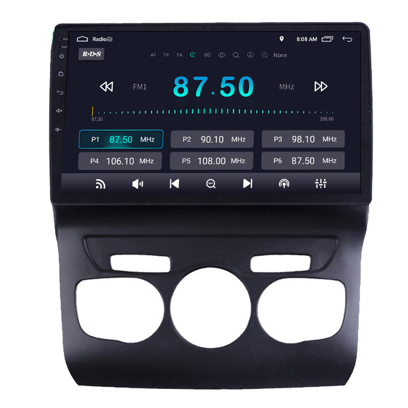 RoverOne Car Stereo Radio Bluetooth CarPlay GPS Navigation for Citroen C4 2 B7 2013 - 2016