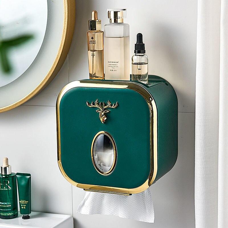 Waterproof, Non-porous Toilet Paper Box Wall-mounted