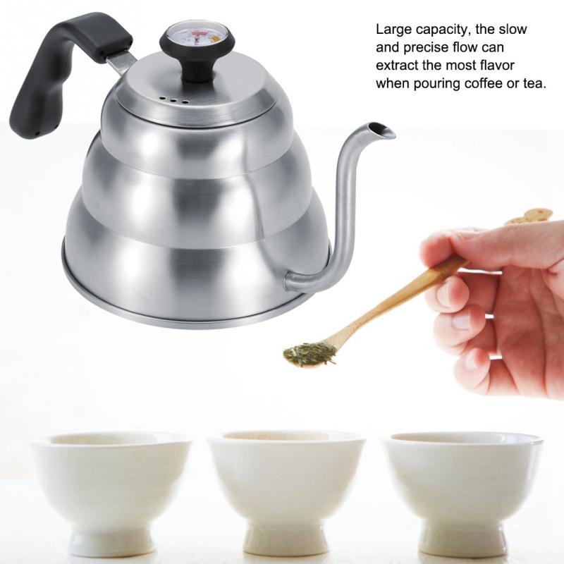1L stainless steel kettle pour drip coffee kettle
