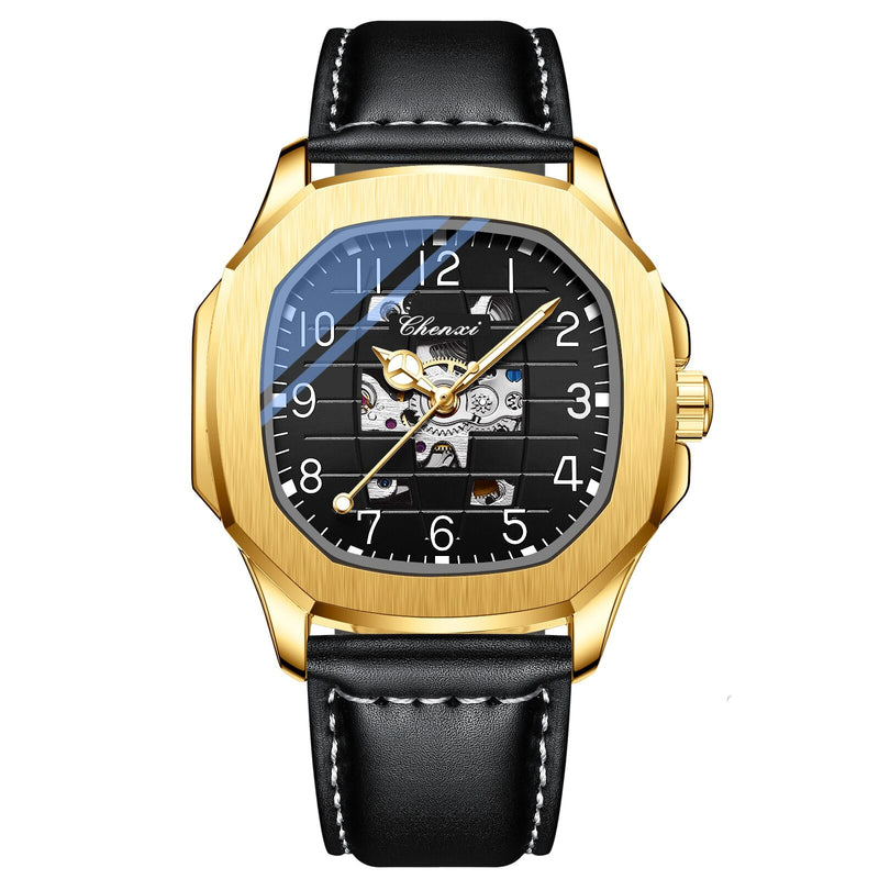 Chenxi Men’s Mechanical Wristwatch – Octagonal Luxury Design