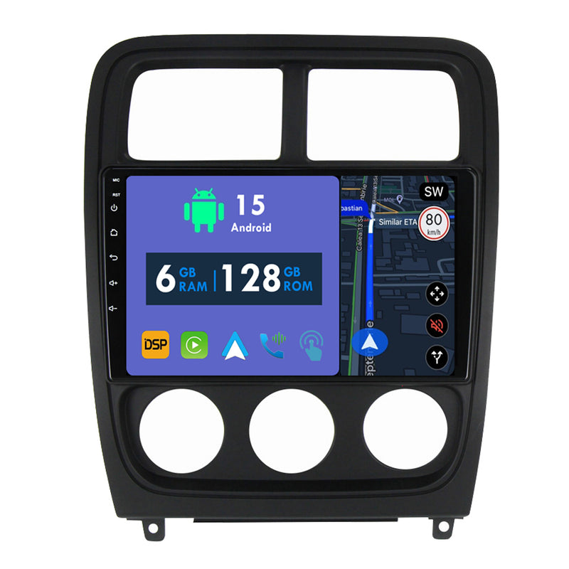 RoverOne Car Stereo Radio Bluetooth CarPlay GPS Navigation for Dodge Caliber PM 2009 - 2013