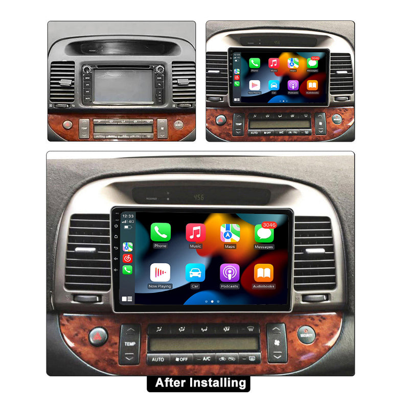 RoverOne Car Stereo Radio Bluetooth CarPlay GPS Navigation for Toyota Camry 5 XV 30 2001 - 2006