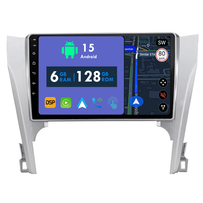RoverOne Car Stereo Radio Bluetooth CarPlay GPS Navigation for Toyota Camry 7 XV 50 55 2011 - 2014