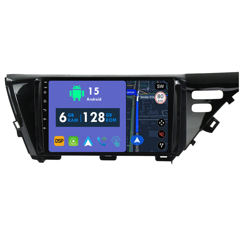 RoverOne Car Stereo Radio Bluetooth CarPlay GPS Navigation for Toyota Camry 8 XV 70 2017 - 2020