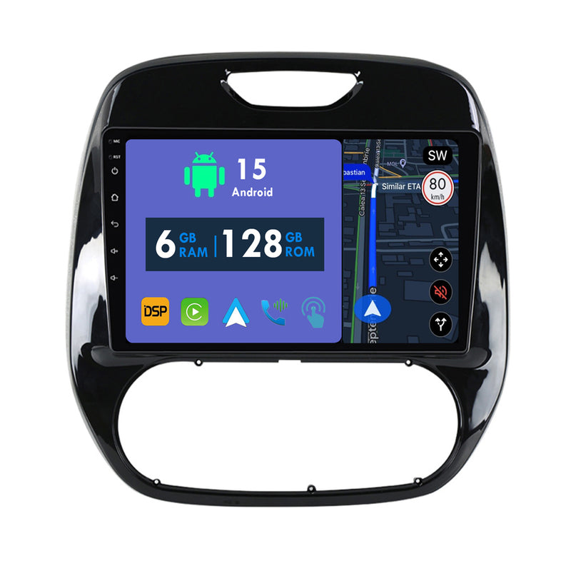 RoverOne Car Stereo Radio Bluetooth CarPlay GPS Navigation for Renault Captur 2016 - 2019