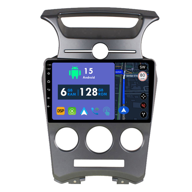 RoverOne Car Stereo Radio Bluetooth CarPlay GPS Navigation for Kia Carens UN 2006 - 2012