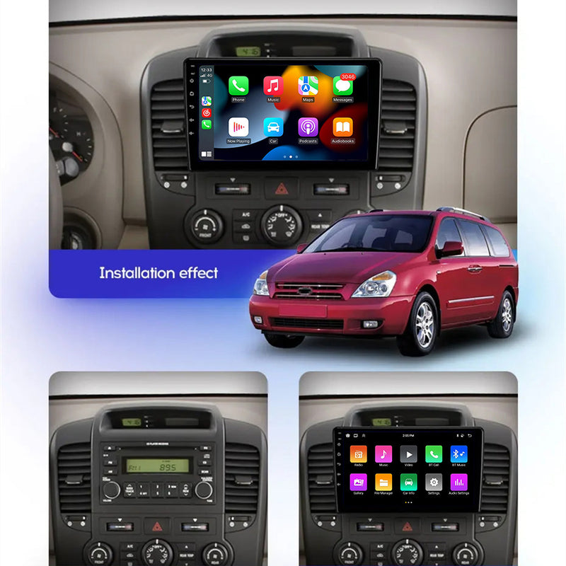 RoverOne Car Stereo Radio Bluetooth CarPlay GPS Navigation for Kia Carnival VQ 2006 - 2014
