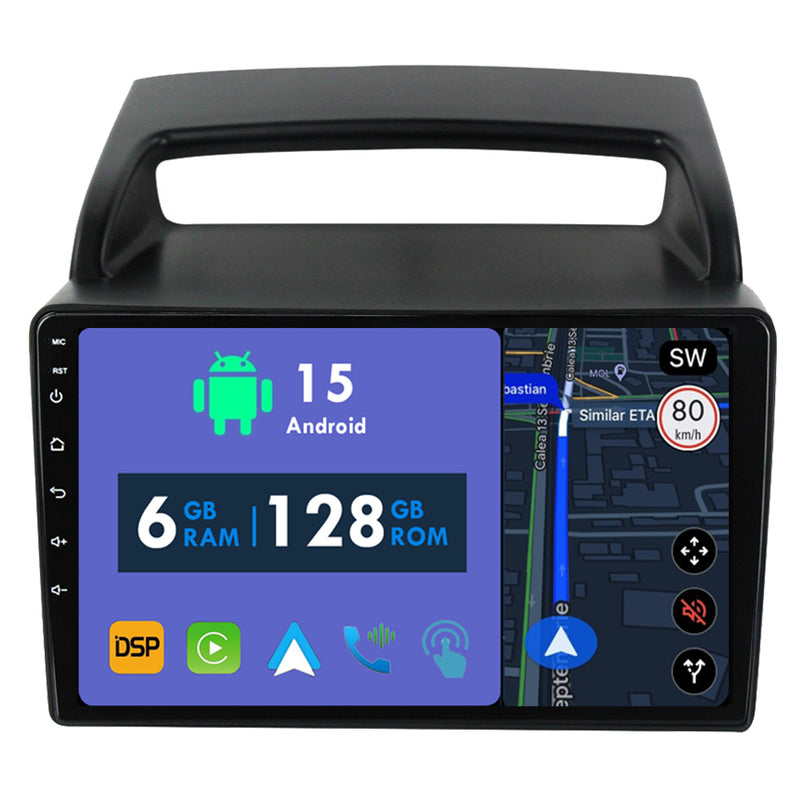 RoverOne Car Stereo Radio Bluetooth CarPlay GPS Navigation for Kia Carnival VQ 2006 - 2014