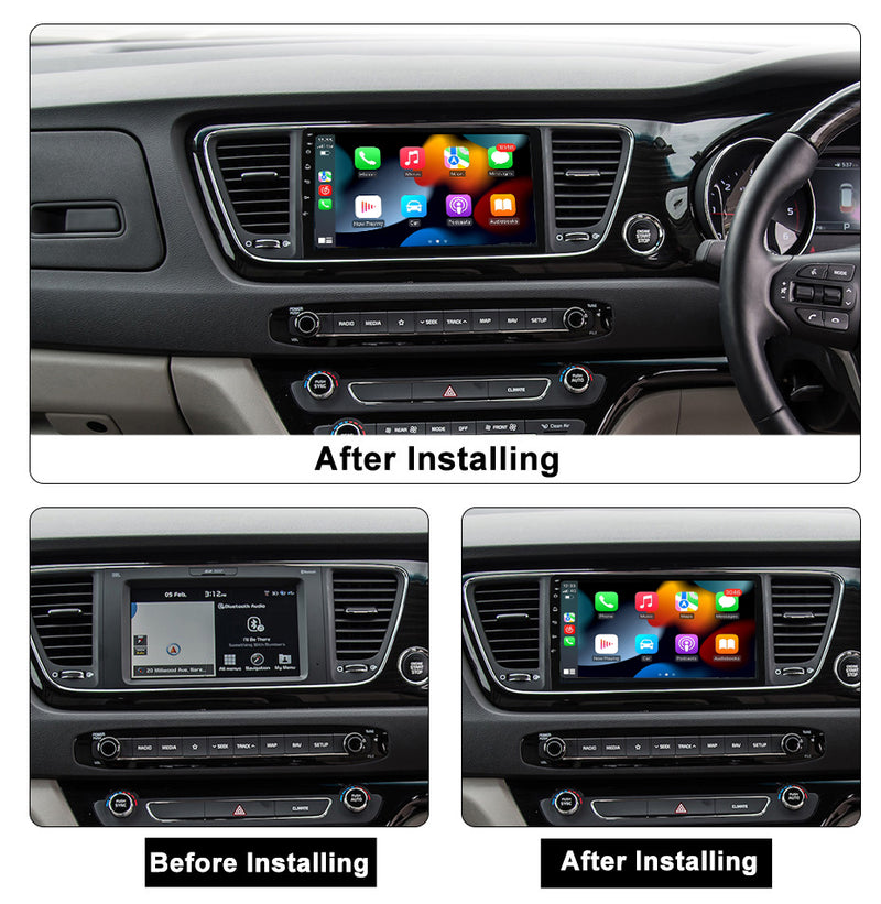 RoverOne Car Stereo Radio Bluetooth CarPlay GPS Navigation for Kia Carnival 3 YP 2014 - 2021