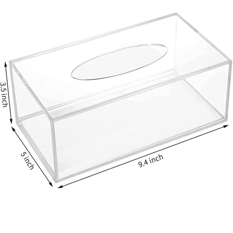 Tick Pan Fashion Bathroom Towel Box Elegant Transparent Acrylic