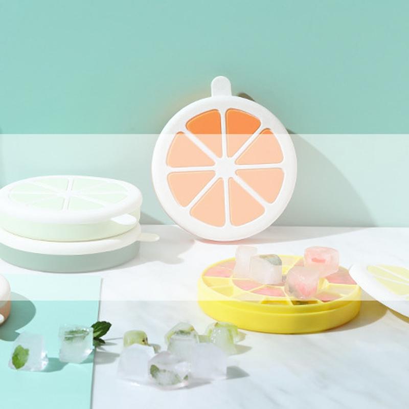 22-Cell Silicone Lemon Ice Cube Moulds Home Closed Balls Formal Round