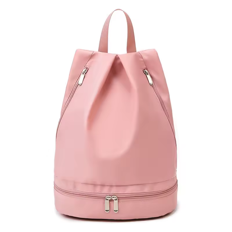 Waterproof Polyester Fashion Beach Backpack Zipper Multiple Compartments Separate Shoe Pocket Organized Unisex Design Swimming