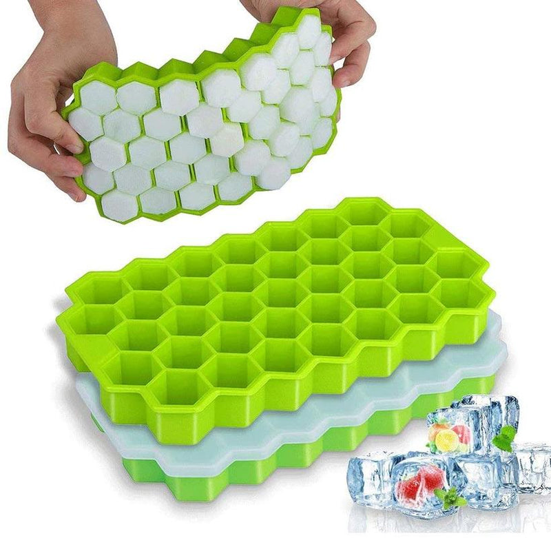 Elastic Honey Slice Shaped Ice Trays BPA Free Silicone Ice Molds