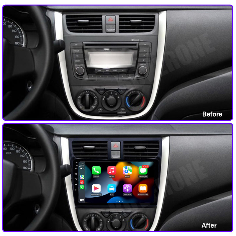 RoverOne Car Stereo Radio Bluetooth CarPlay GPS Navigation for Suzuki Celerio 2015 - 2018