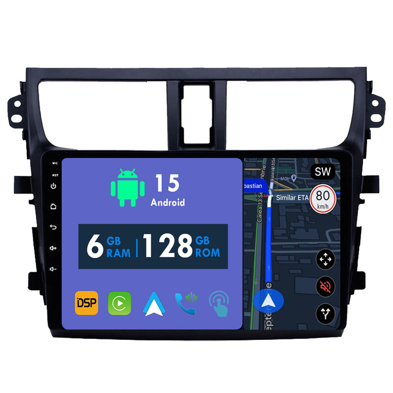 RoverOne Car Stereo Radio Bluetooth CarPlay GPS Navigation for Suzuki Celerio 2015 - 2018