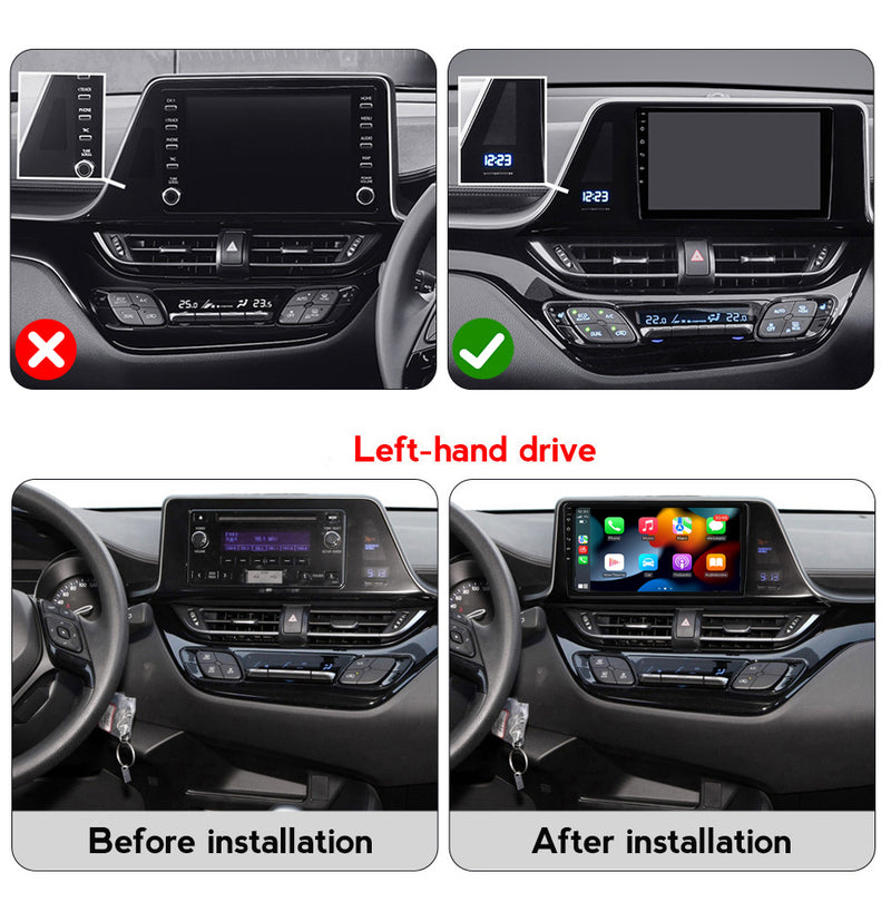 RoverOne Car Stereo Radio Bluetooth CarPlay GPS Navigation for Toyota C-HR CHR 2016 - 2020