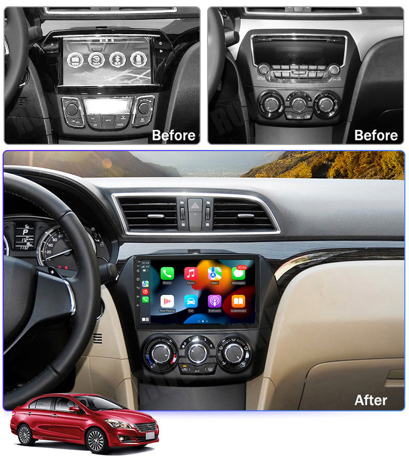 RoverOne Car Stereo Radio Bluetooth CarPlay GPS Navigation for Suzuki Alivio Ciaz 2014 - 2019