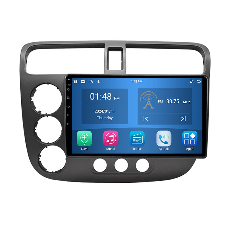 RoverOne Car Stereo Radio Bluetooth CarPlay GPS Navigation for Honda Civic 2000 - 2006
