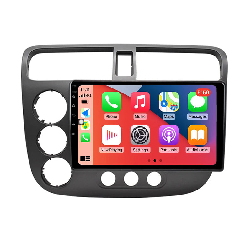 RoverOne Car Stereo Radio Bluetooth CarPlay GPS Navigation for Honda Civic 2000 - 2006