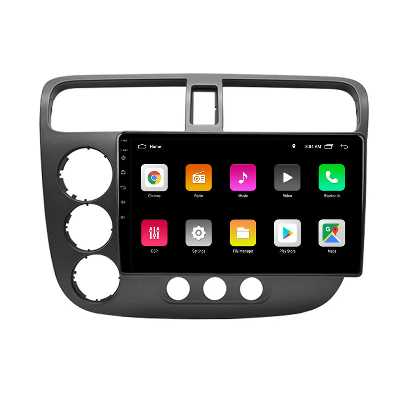 RoverOne Car Stereo Radio Bluetooth CarPlay GPS Navigation for Honda Civic 2000 - 2006