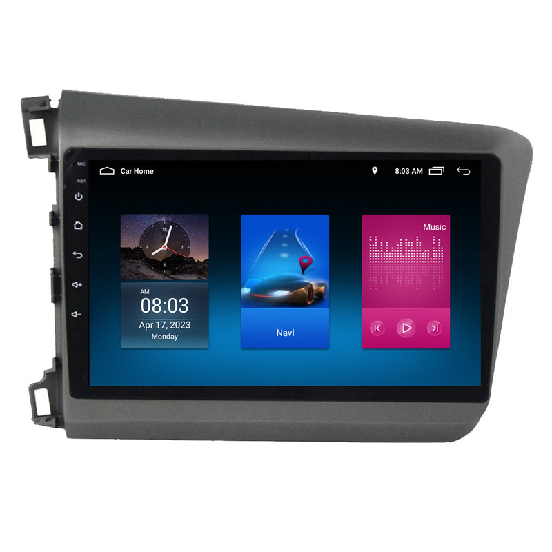 RoverOne Car Stereo Radio Bluetooth CarPlay GPS Navigation for Honda Civic 9 FB FK FD 2011 - 2015
