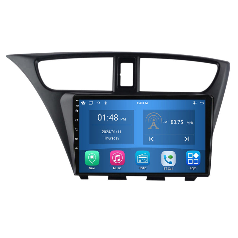 RoverOne Car Stereo Radio Bluetooth CarPlay GPS Navigation for Honda Civic Hatchback 2006 - 2012