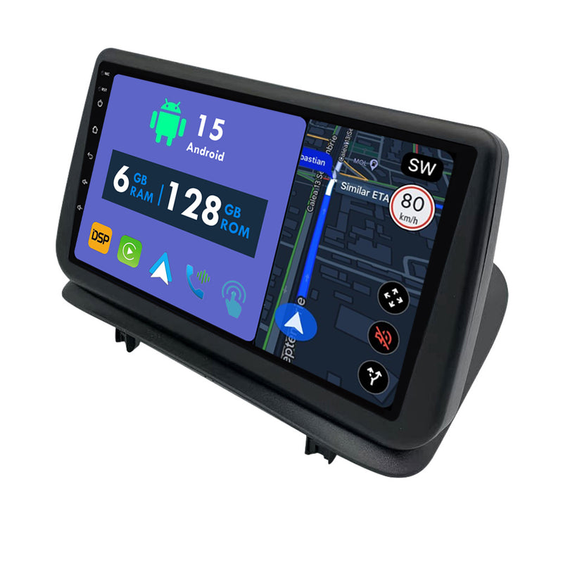 RoverOne Car Stereo Radio Bluetooth CarPlay GPS Navigation for Renault Clio 3 2005 - 2014