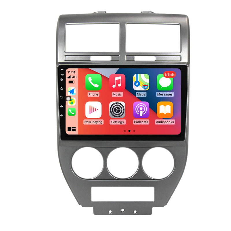 RoverOne Car Stereo Radio Bluetooth CarPlay GPS Navigation for Jeep Compass 1 MK 2006 - 2010