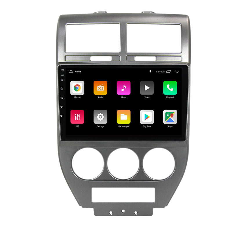 RoverOne Car Stereo Radio Bluetooth CarPlay GPS Navigation for Jeep Compass 1 MK 2006 - 2010