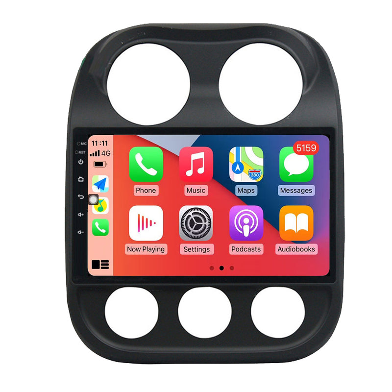 RoverOne Car Stereo Radio Bluetooth CarPlay GPS Navigation for Jeep Compass 1 MK 2009 - 2015