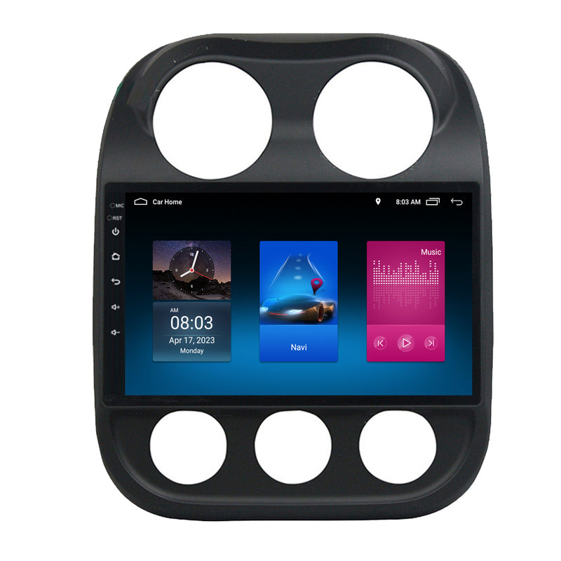 RoverOne Car Stereo Radio Bluetooth CarPlay GPS Navigation for Jeep Compass 1 MK 2009 - 2015