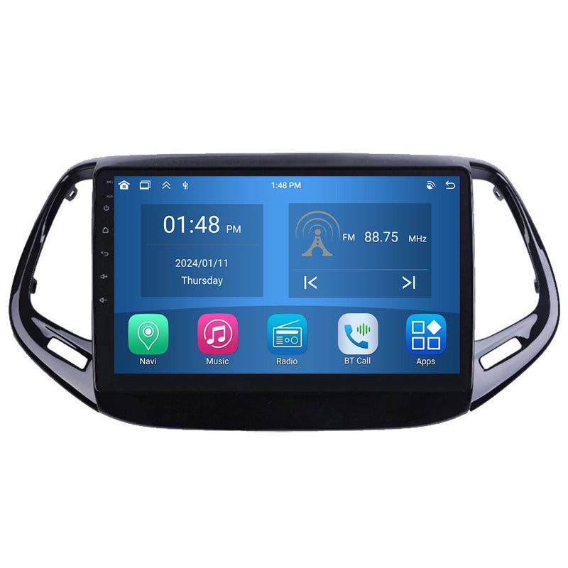 RoverOne Car Stereo Radio Bluetooth CarPlay GPS Navigation for Jeep Compass 2 MP 2016 - 2018