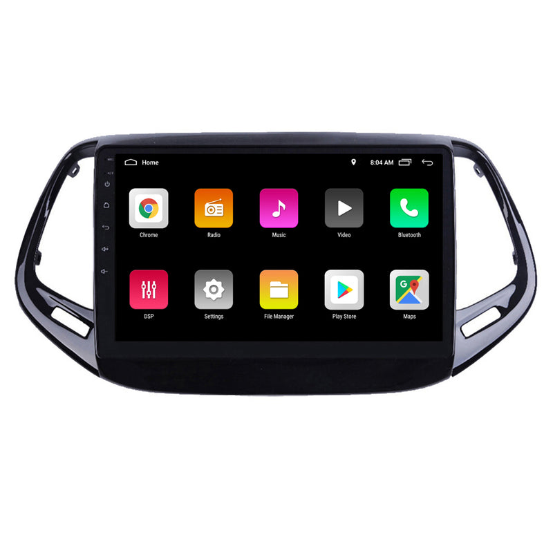 RoverOne Car Stereo Radio Bluetooth CarPlay GPS Navigation for Jeep Compass 2 MP 2016 - 2018