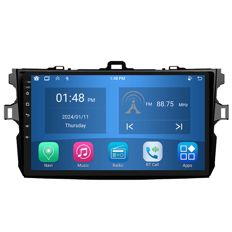 RoverOne Car Stereo Radio Bluetooth CarPlay GPS Navigation for Toyota Corolla 10 E140 E150 2006 - 2013
