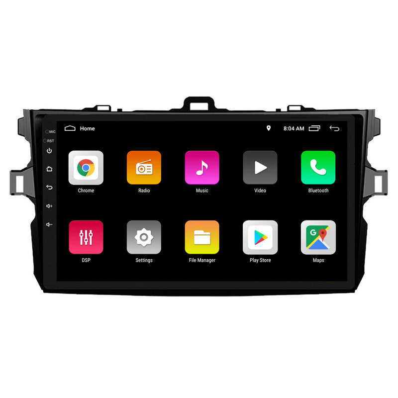 RoverOne Car Stereo Radio Bluetooth CarPlay GPS Navigation for Toyota Corolla 10 E140 E150 2006 - 2013