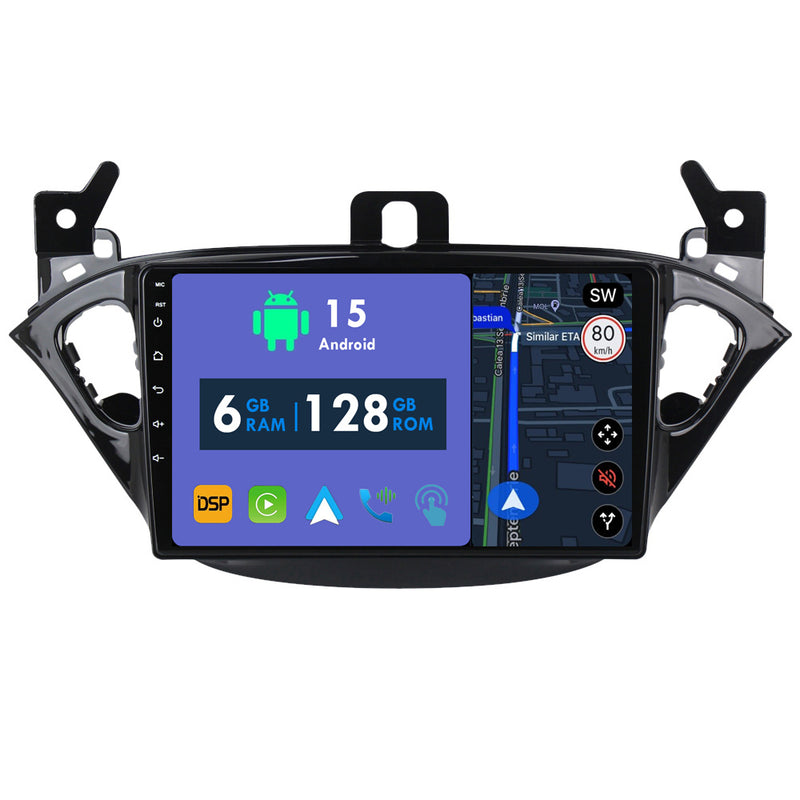 RoverOne Car Stereo Radio Bluetooth CarPlay GPS Navigation for Opel Corsa 2014 - 2019