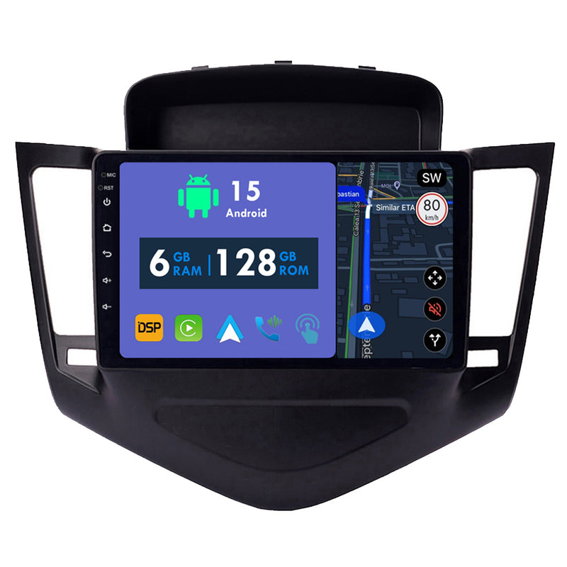 RoverOne Car Stereo Radio Bluetooth CarPlay GPS Navigation for Chevrolet Cruze J300 2008 - 2014