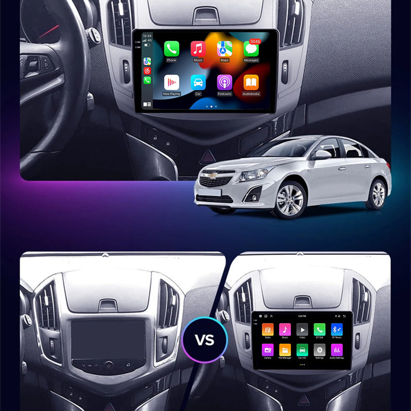 RoverOne Car Stereo Radio Bluetooth CarPlay GPS Navigation for Chevrolet Cruze J300 J308 2012 - 2015