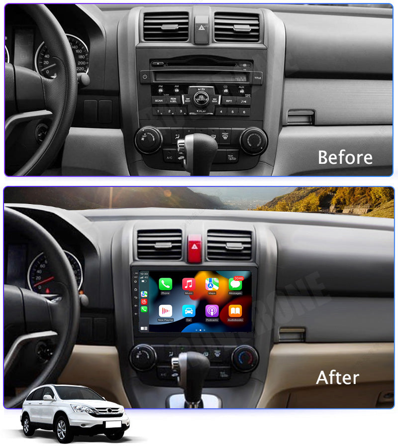 RoverOne Car Stereo Radio Bluetooth CarPlay GPS Navigation for Honda CRV CR-V 3 RE 2006 - 2012