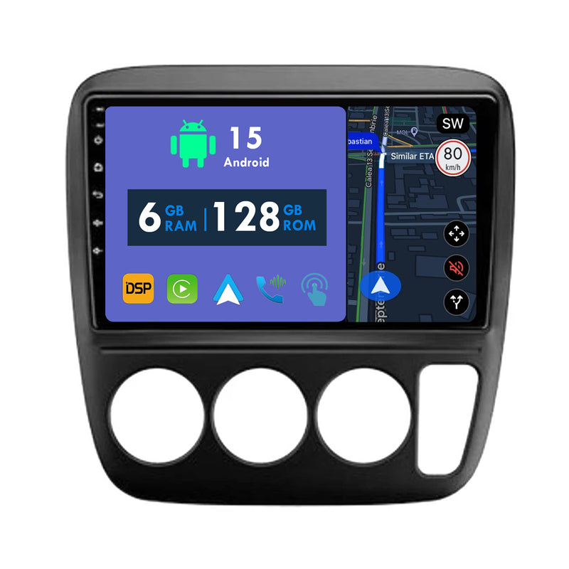 RoverOne Car Stereo Radio Bluetooth CarPlay GPS Navigation for Honda CRV CR-V 1995 - 2001