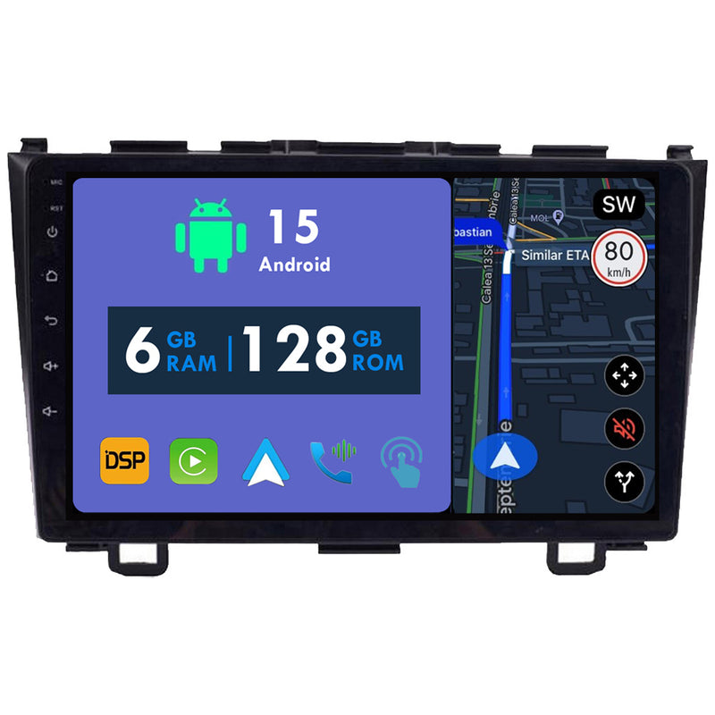 RoverOne Car Stereo Radio Bluetooth CarPlay GPS Navigation for Honda CRV CR-V 3 RE 2006 - 2012