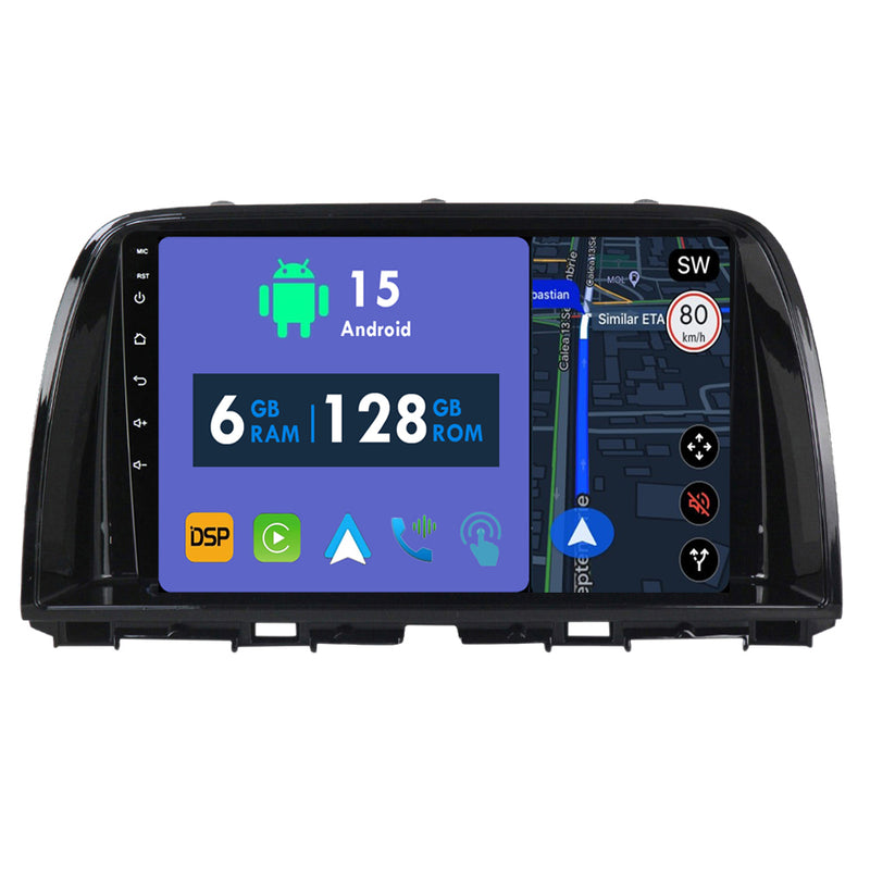 RoverOne Car Stereo Radio Bluetooth CarPlay GPS Navigation for Mazda CX5 CX-5 CX 5 2012 - 2015