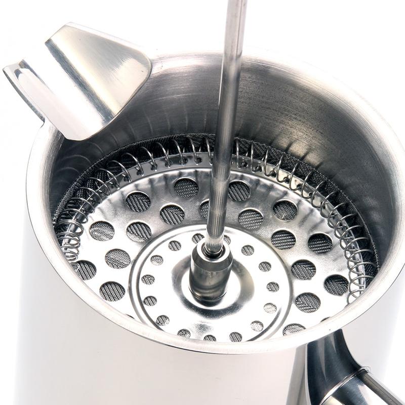 French Press Cafe Tea maker Stainless steel coffee pot, double vacuum