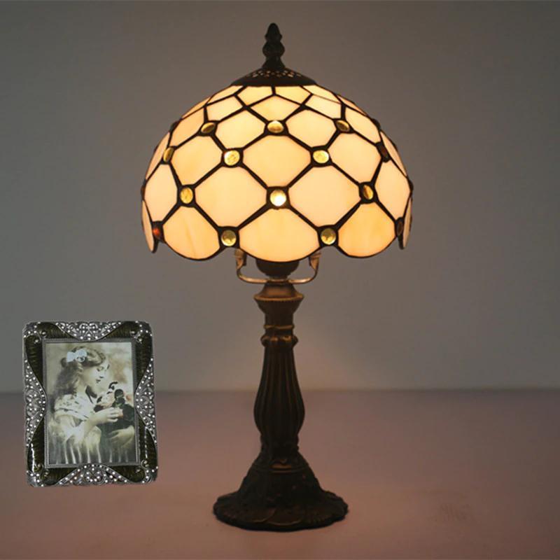 Retro Bar Night Lamp Night Lamp Yellow Glass Lamp Resin Makeup Table