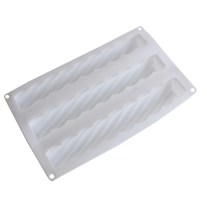 3 rolls silicone mouse cake molds