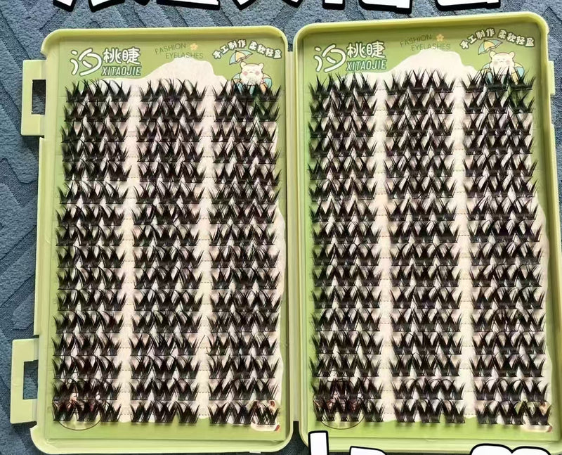 Large flower curl false eyelashes Glue type